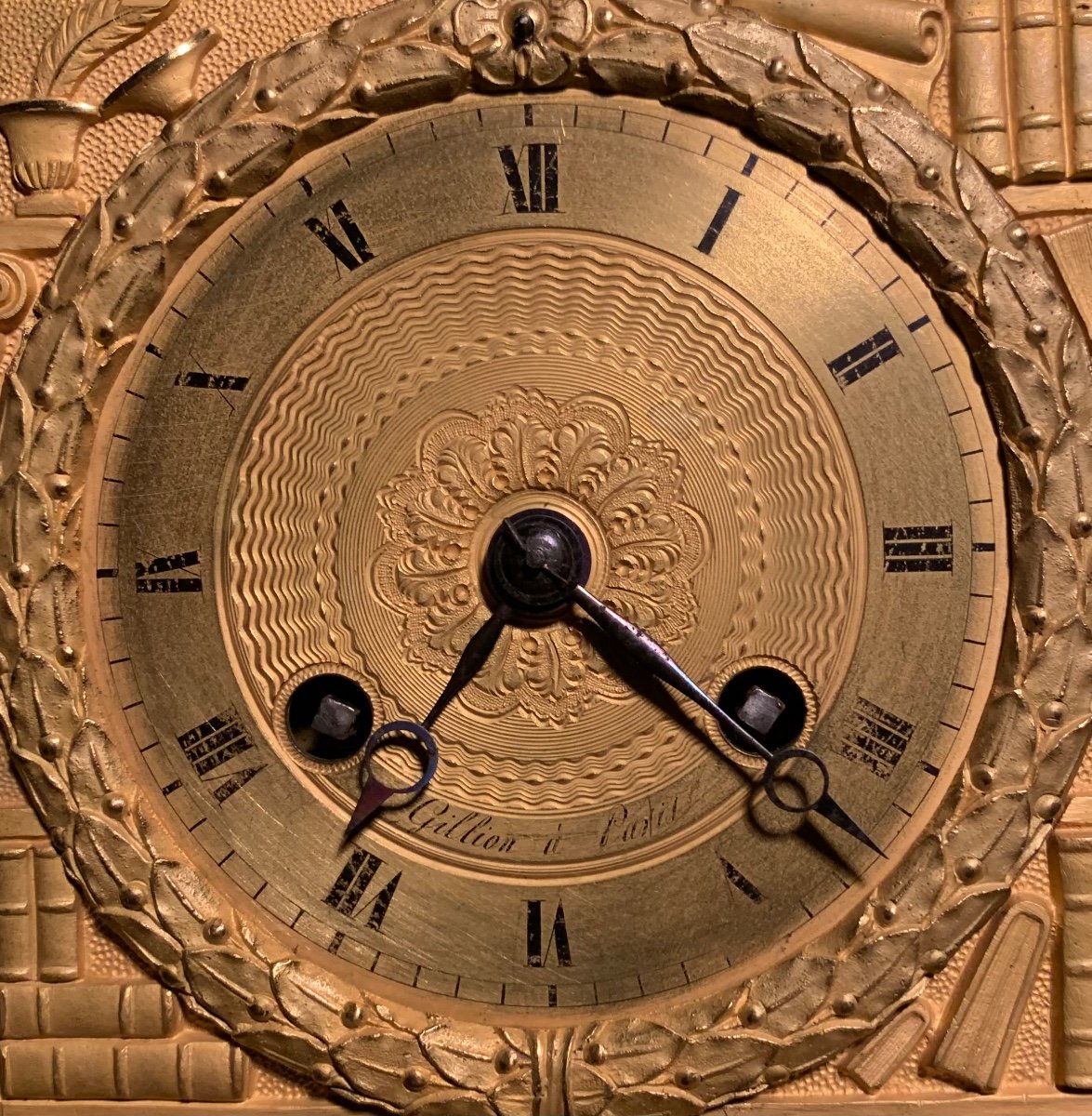 Pendulum Under Globe With Allegorical Decor, France Empire Period-photo-1