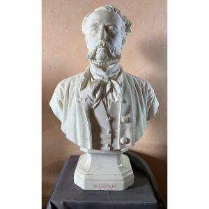 «Jean Jules Cambos 1828-1917» Grand Buste En Mabre Daté 1859
