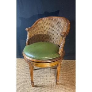 Rotating Office Armchair Stamped Mailfert, Work Around 1900