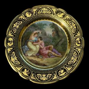 Pair Of Plates In Royal Vienna Porcelain, Circa Late 19th Century.
