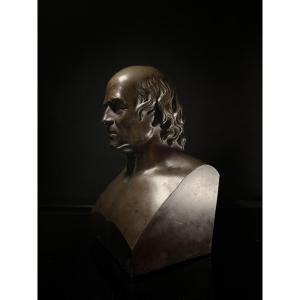 Buste présumé du Docteur Hahnemann en bronze par Adam-Salomon, circa 1850