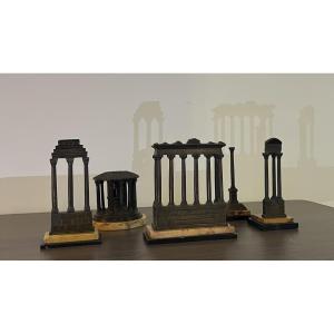 Souvenirs From The Grand Tour, Five Pieces, Rome, Circa 1870.