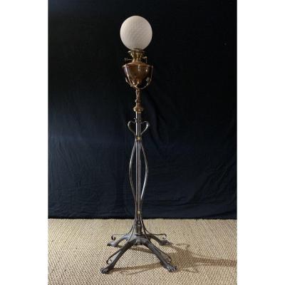 Parquet Floor Lamp Arts And Crafts By William Arthur Smith Benson 1854-1924
