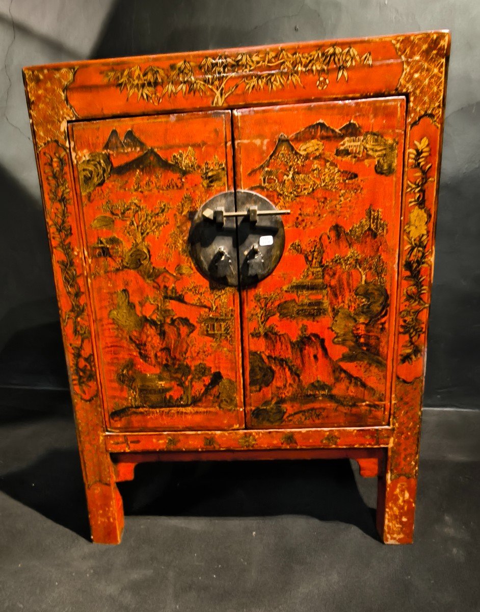 Chinese Red Lacquer Furniture Early 19th Century 