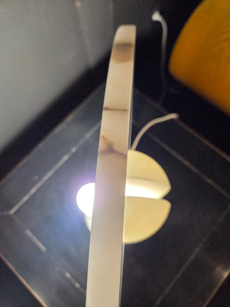 Paire de lampes design en albatre -photo-4