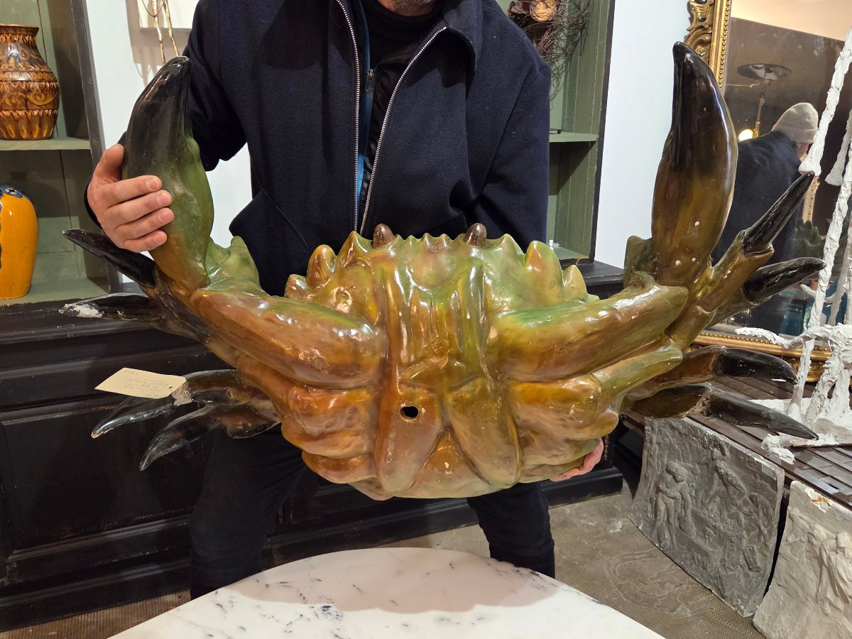 Ceramic Crab 1 M X70 Cm Rafael Bordallo Pinheiro-photo-1