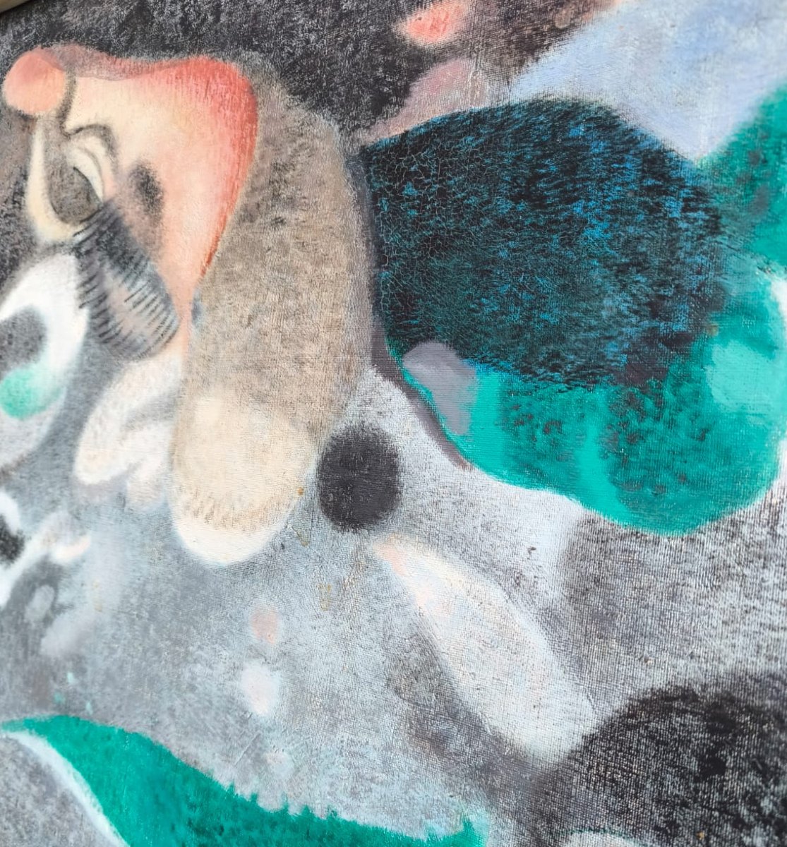 20th Century Painting, Oil On Canvas, Juan Navarro Ramon-photo-4