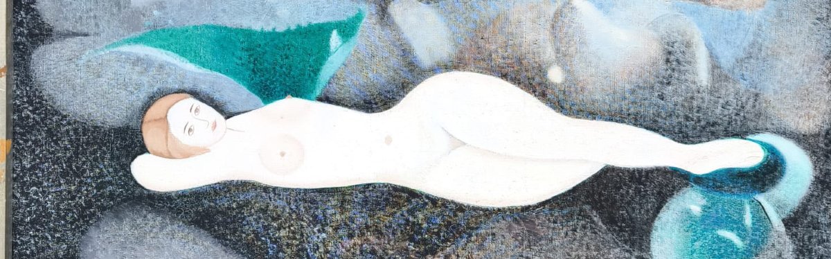 20th Century Painting, Oil On Canvas, Juan Navarro Ramon-photo-1