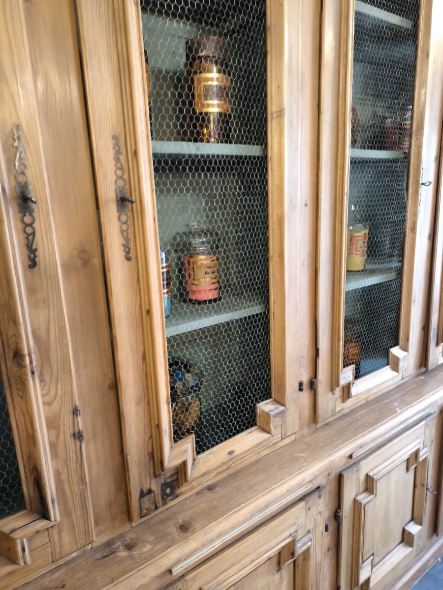19th Century Pine Apothecary Bookcase -photo-2