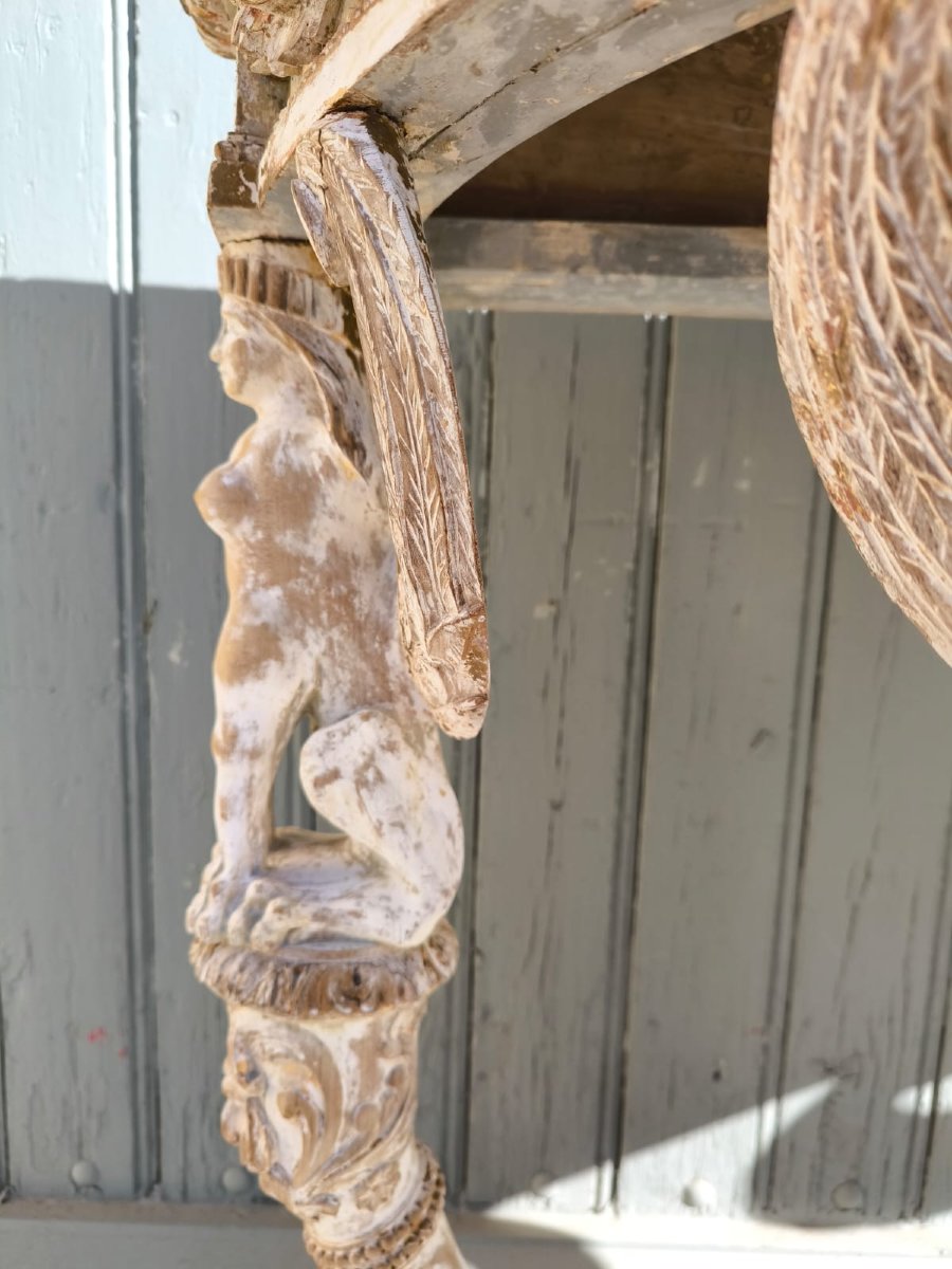 Empire Style Half-moon Console Table With 4 Feet-photo-3