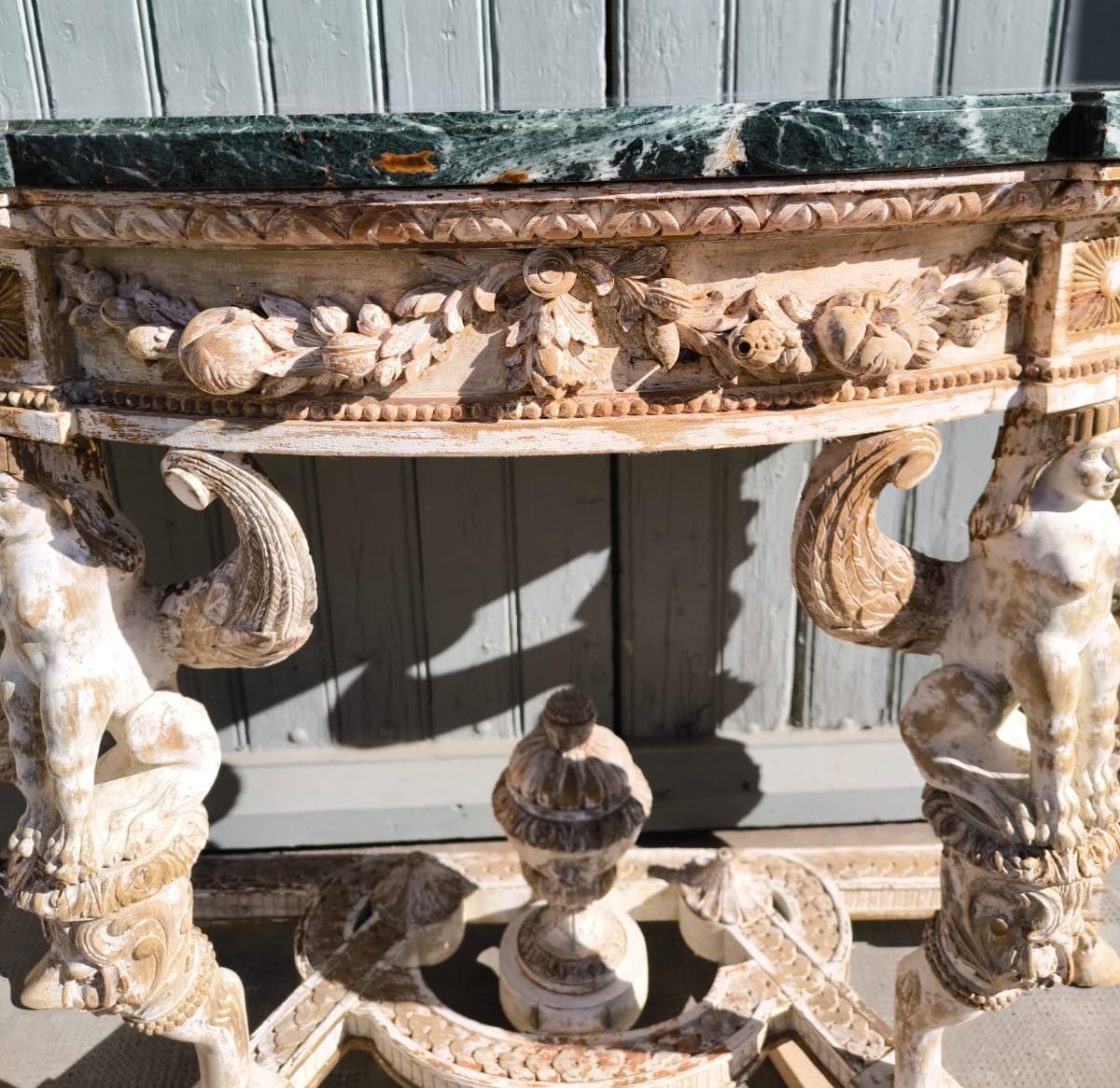 Empire Style Half-moon Console Table With 4 Feet-photo-6