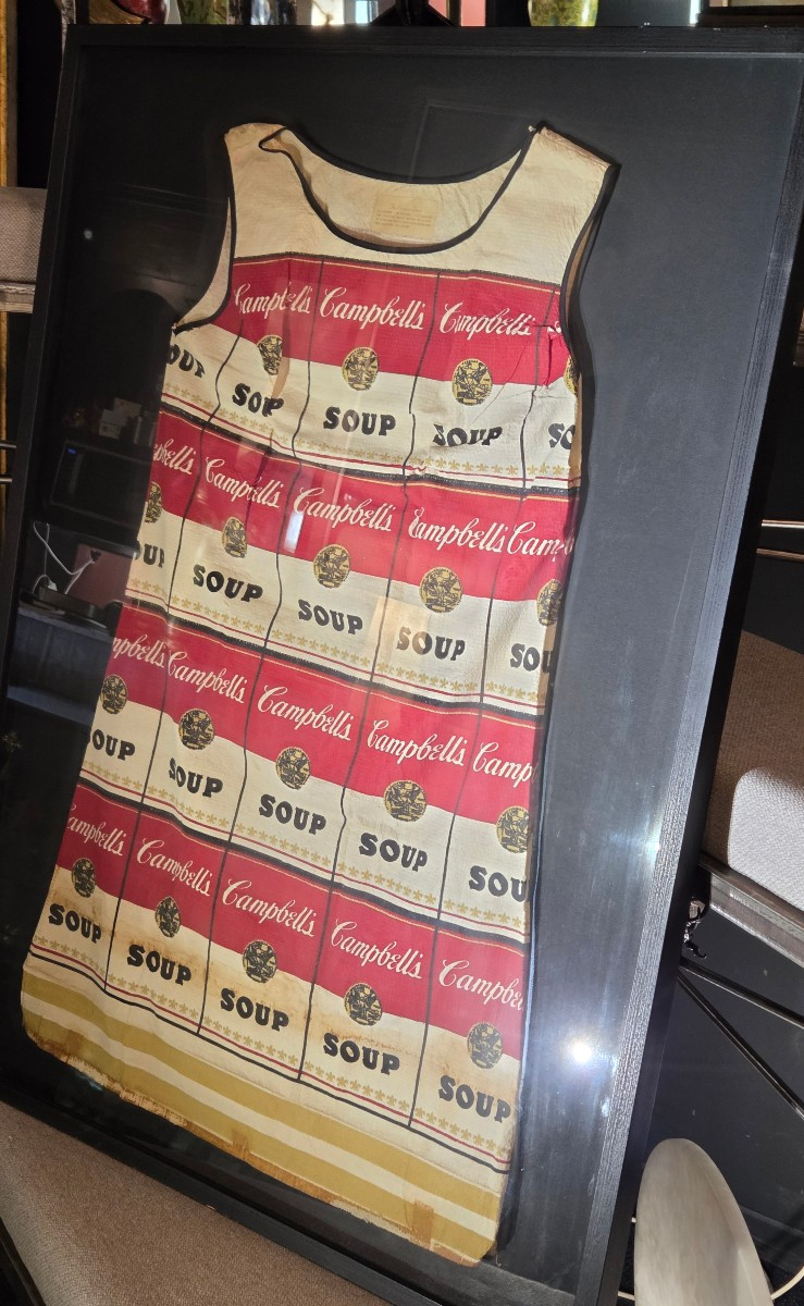 Original Andy Warhol Dress Framed Pop Art