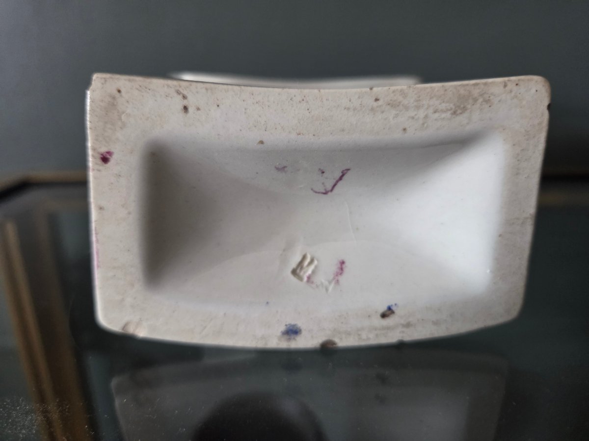 Tulipière pique fleurs en faience Est France signée Aprey -photo-4