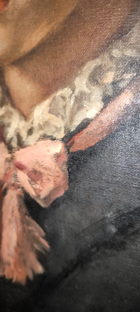 Portrait Painting Oil On Canvas Henry Cros-photo-3