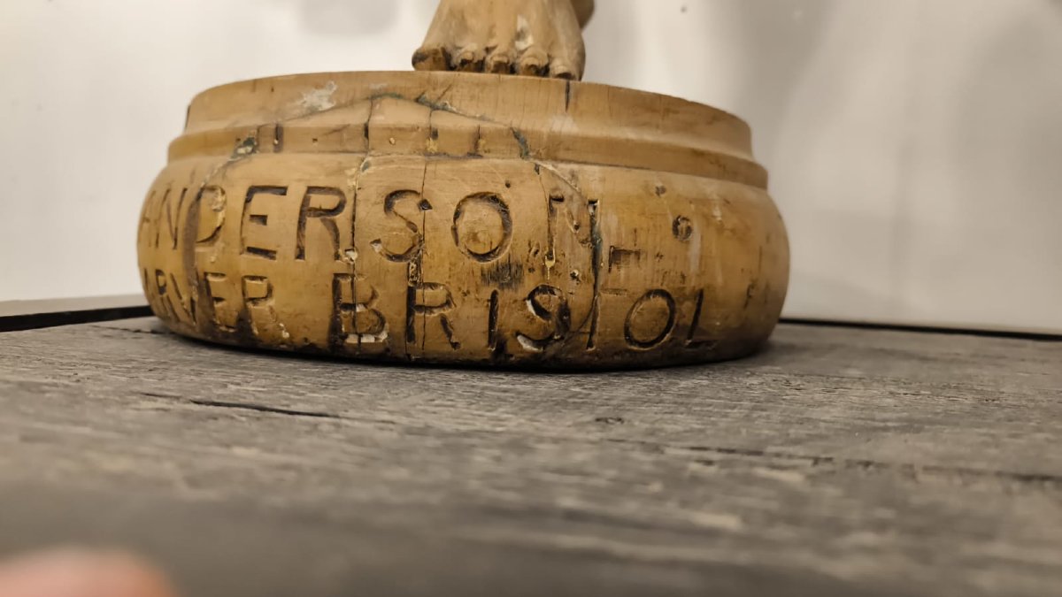 Statue en bois art forain Anderson Carver Bristol-photo-2