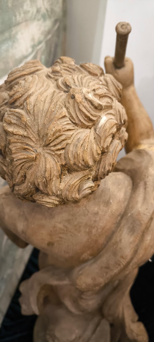 Statue en bois art forain Anderson Carver Bristol-photo-5