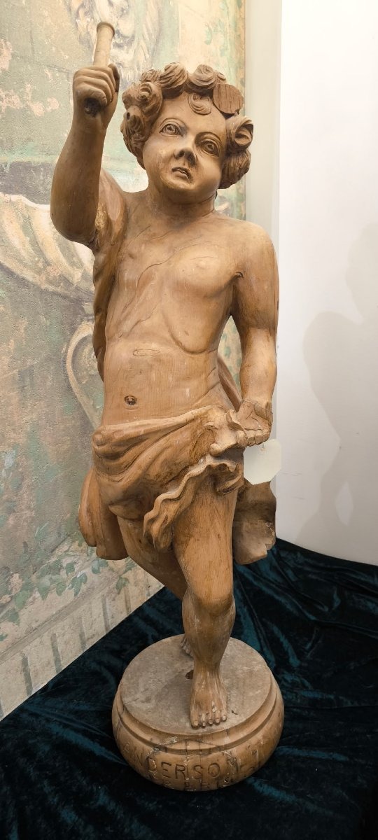 Statue en bois art forain Anderson Carver Bristol