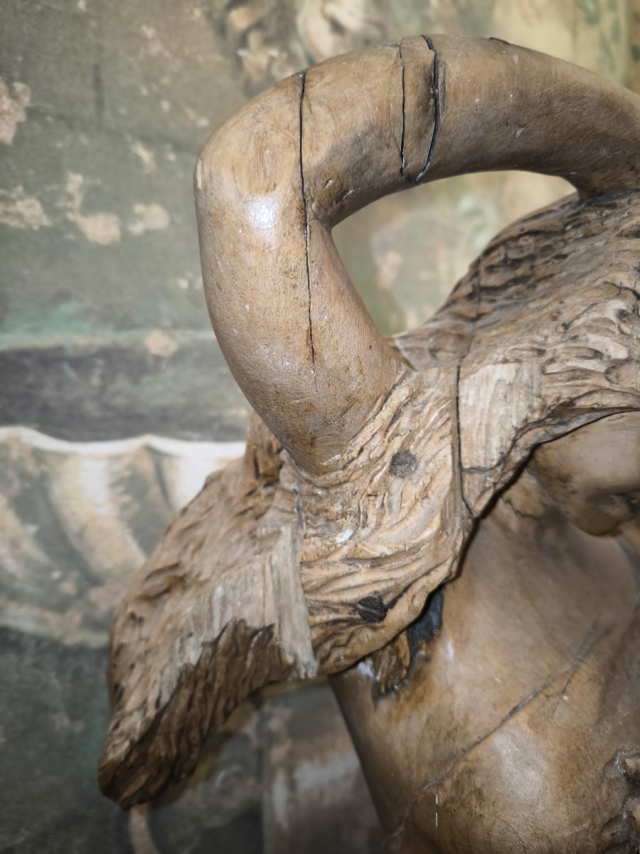 Wooden Statue Art Nouveau Art Forain Anderson Carver Bristol-photo-5