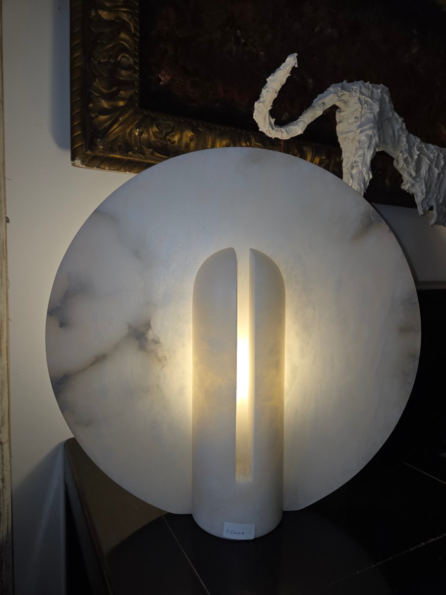 Lampe en albatre  design -photo-3