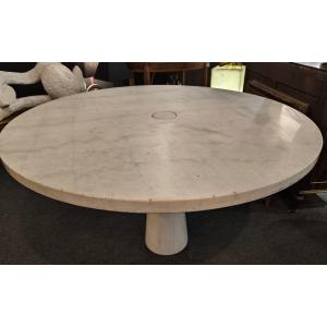 Angelo Mangiarotti Carrara Marble Table 1970