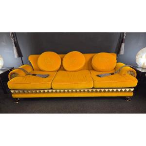 3-seater Sofa + 1 Luxury Italian Armchair, Colombo Style Brand