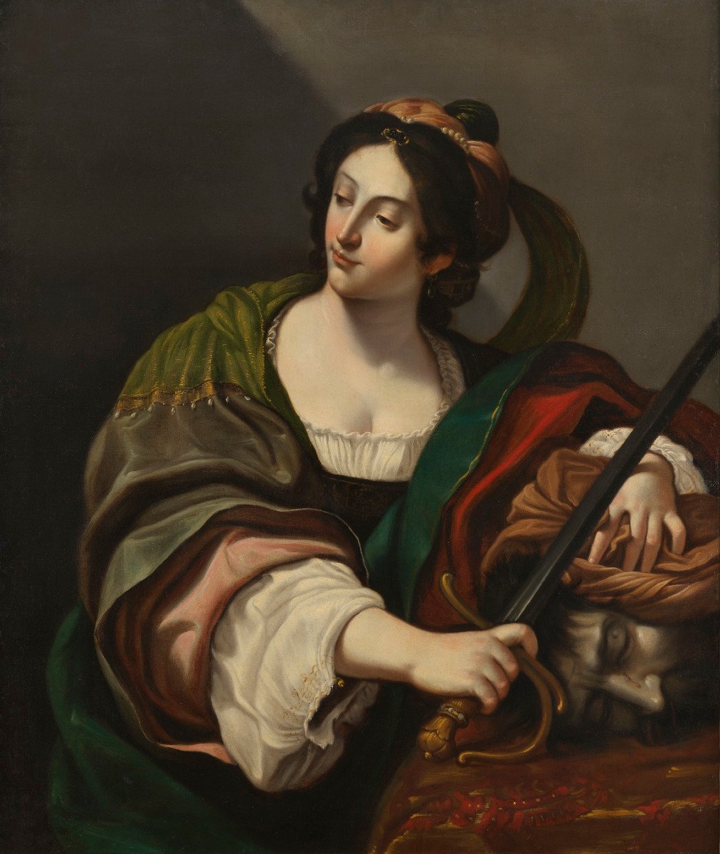 Judith et la tête d’Holopherne – Ecole Bolonaise vers 1650, suiveur de Guido Reni-photo-2