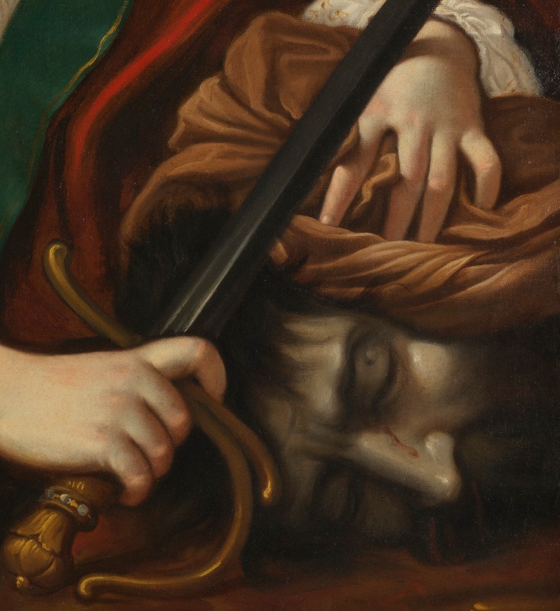 Judith et la tête d’Holopherne – Ecole Bolonaise vers 1650, suiveur de Guido Reni-photo-4