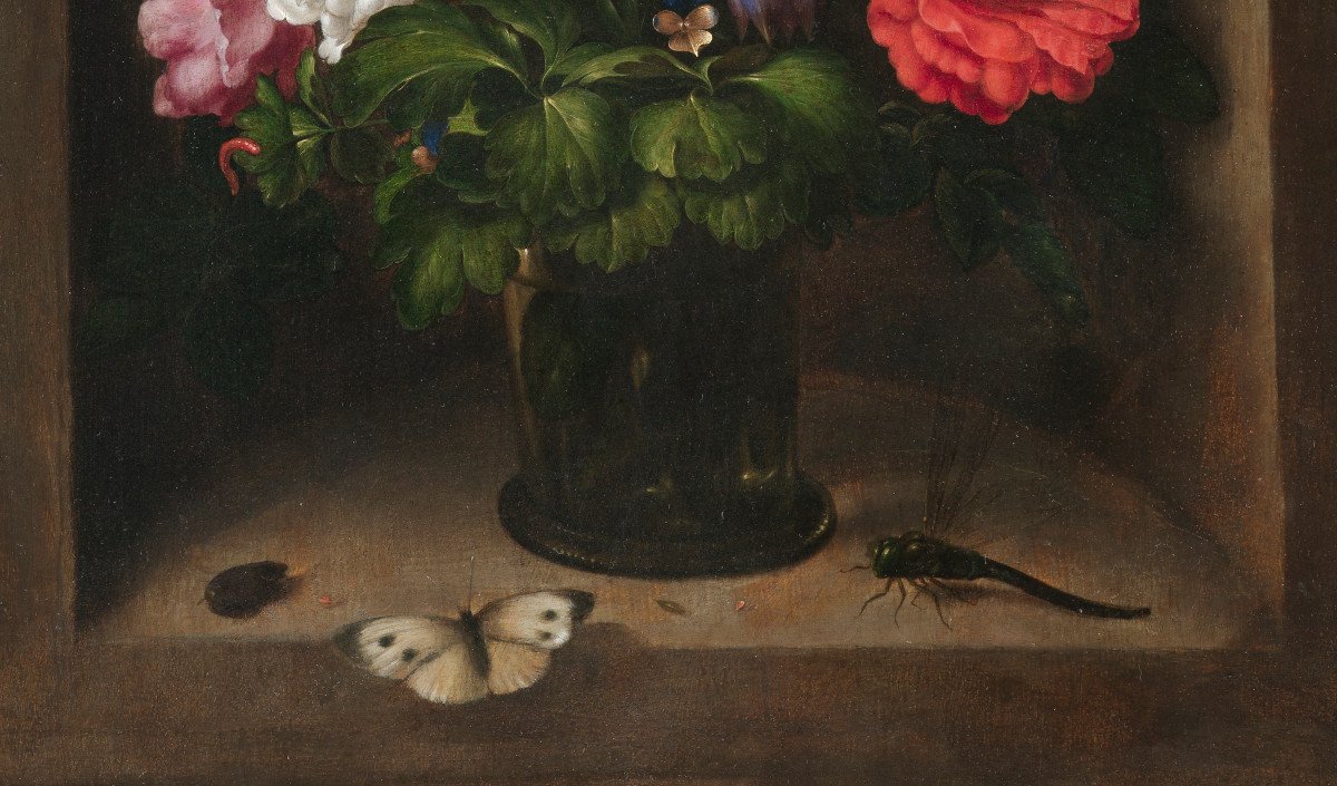 Still Life With Flowers And Insects - Jacques De Gheyn Ii-photo-1