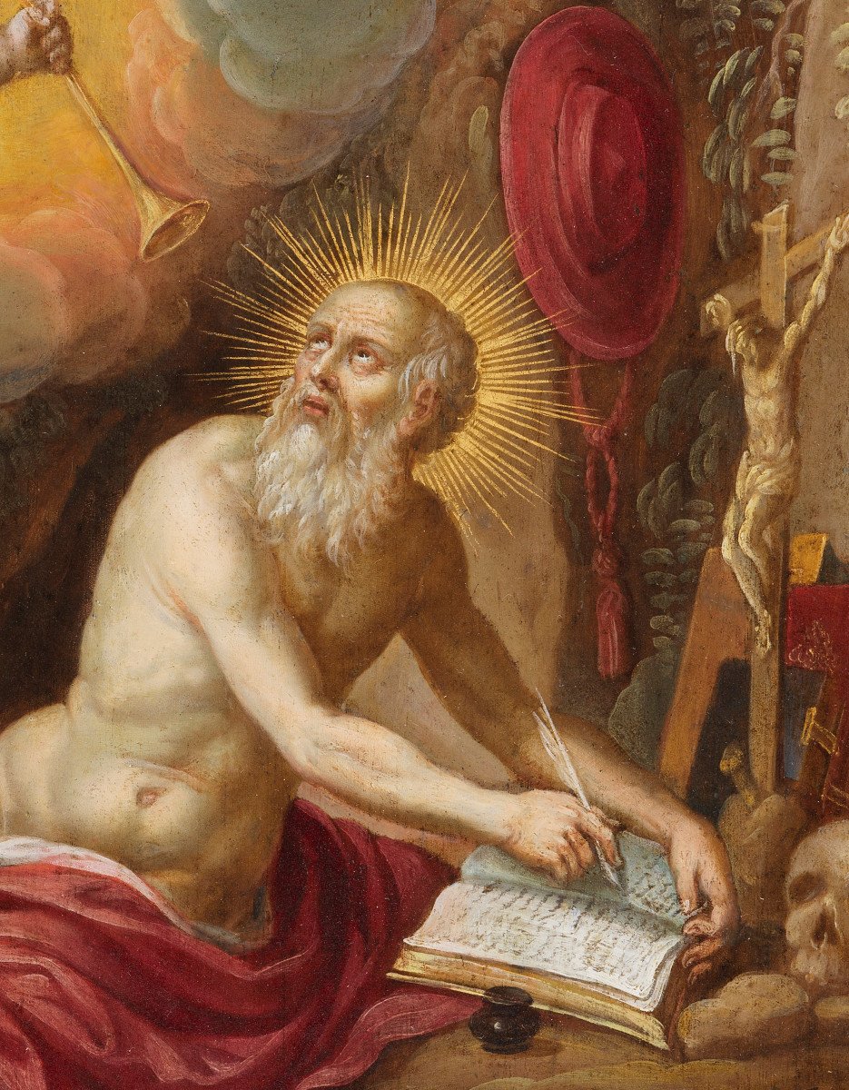 La vision de saint Jérôme – Frans Francken II (1581 – 1642)-photo-3