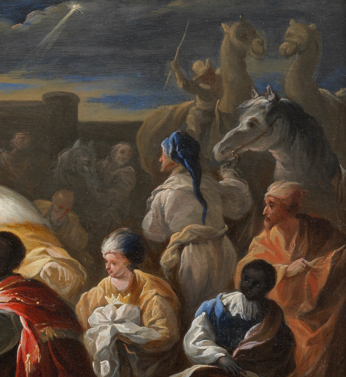 Adoration des Mages. Ecole fran&ccedil;aise du XVIIIe si&egrave;cle, entourage de Jean-Honor&eacute; Fragonard.-photo-1