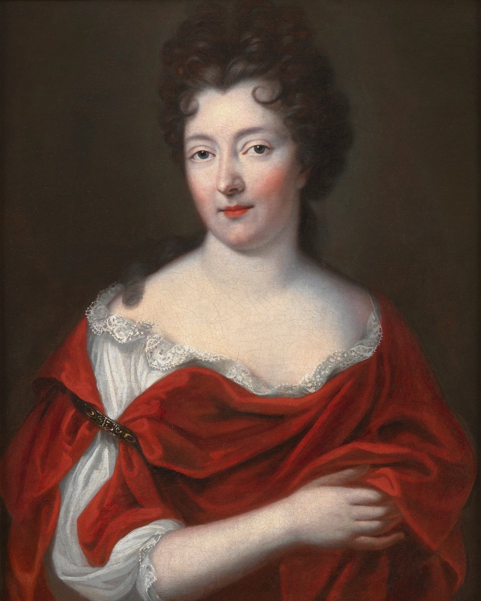 Portrait d’une dame du Grand Siècle – Ecole française, c. 1700-photo-2