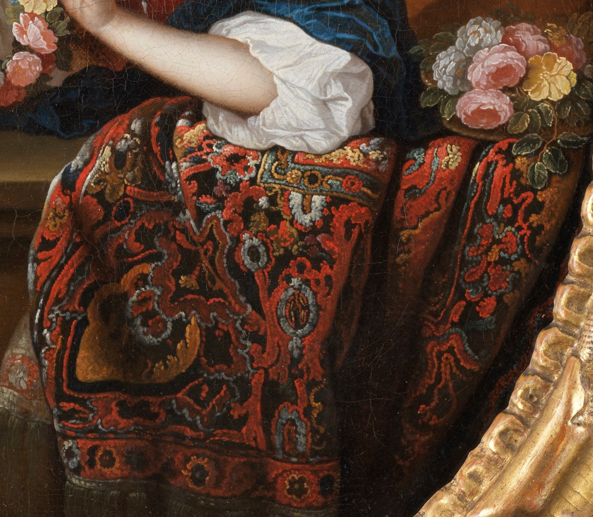 Portrait Of A Young Lady In Flora – Attributed To Jan Van Haensbergen (1642 – 1705)-photo-4