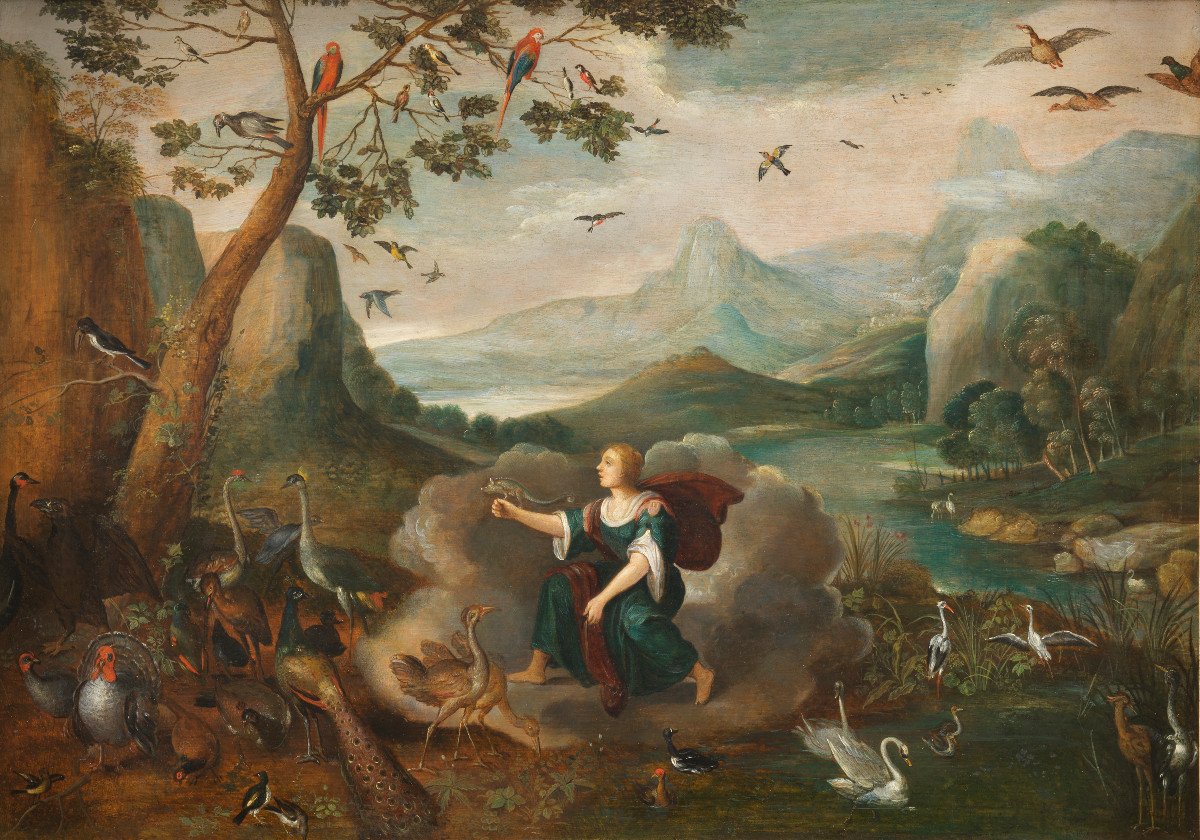 Allégorie de l’air - Adriaen van Stalbemt ( 1580- 1662)-photo-2