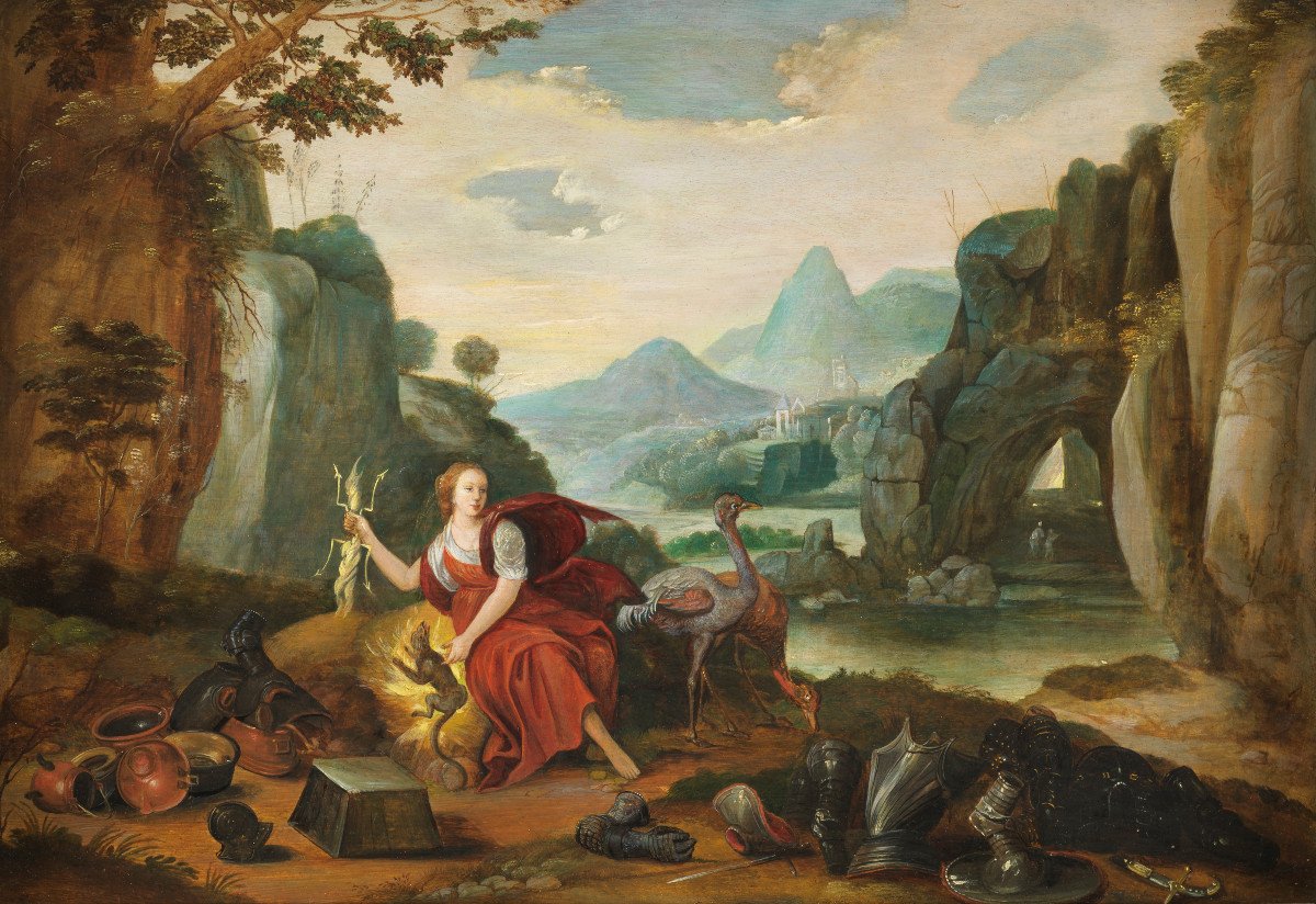 Allegory Of Fire - Adriaen Van Stalbemt (1580-1662)-photo-2