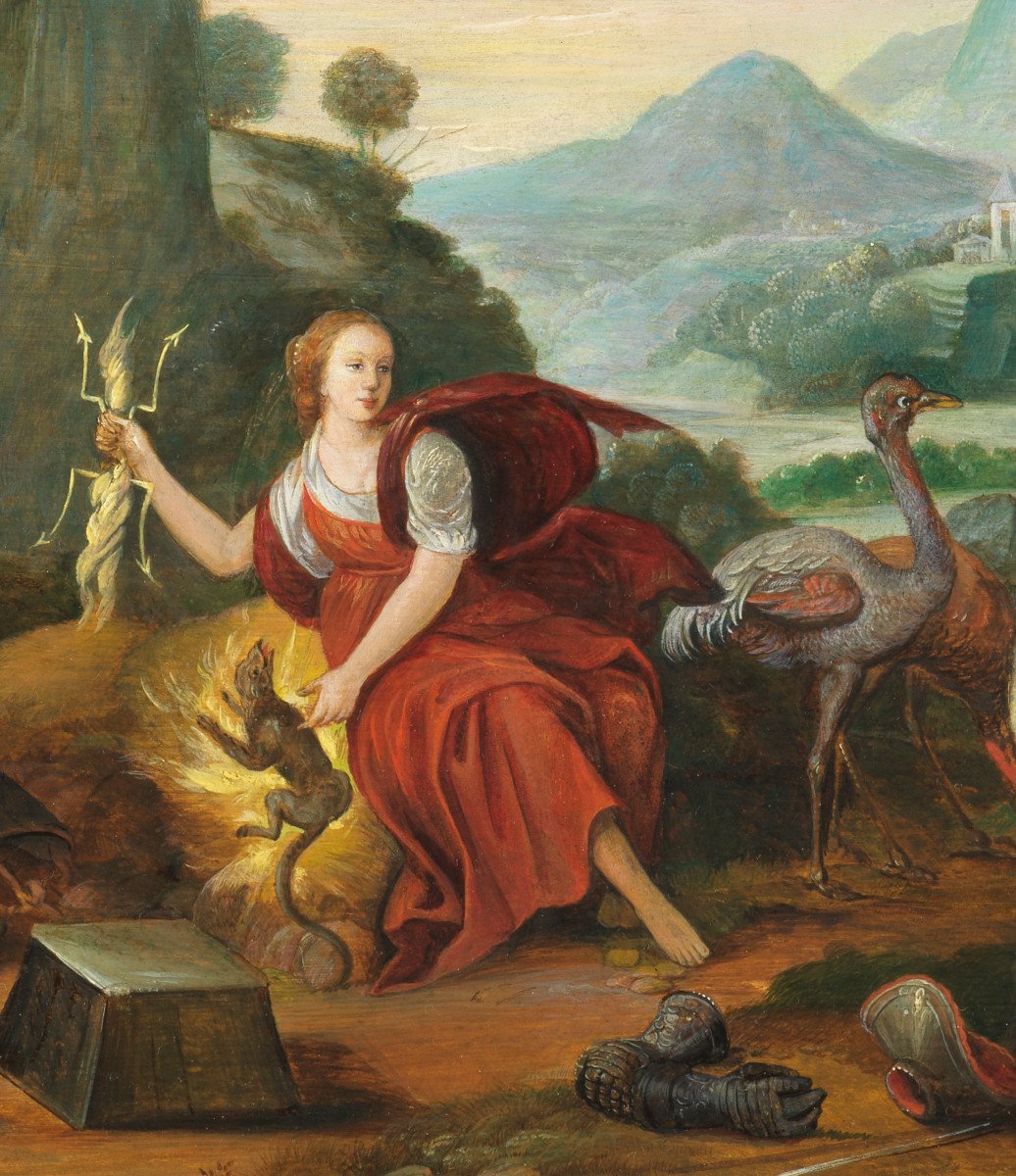 Allegory Of Fire - Adriaen Van Stalbemt (1580-1662)-photo-3