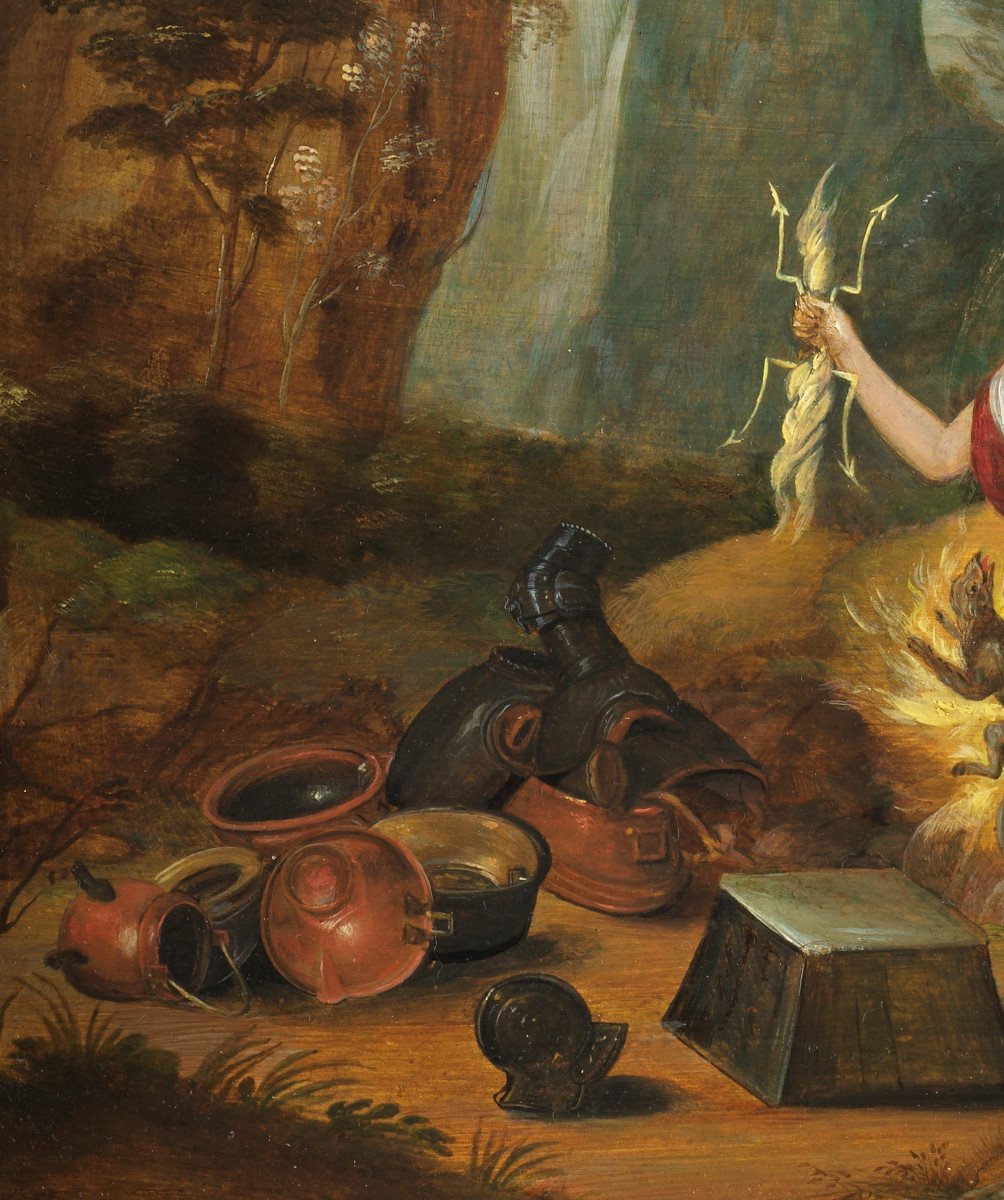 Allegory Of Fire - Adriaen Van Stalbemt (1580-1662)-photo-1