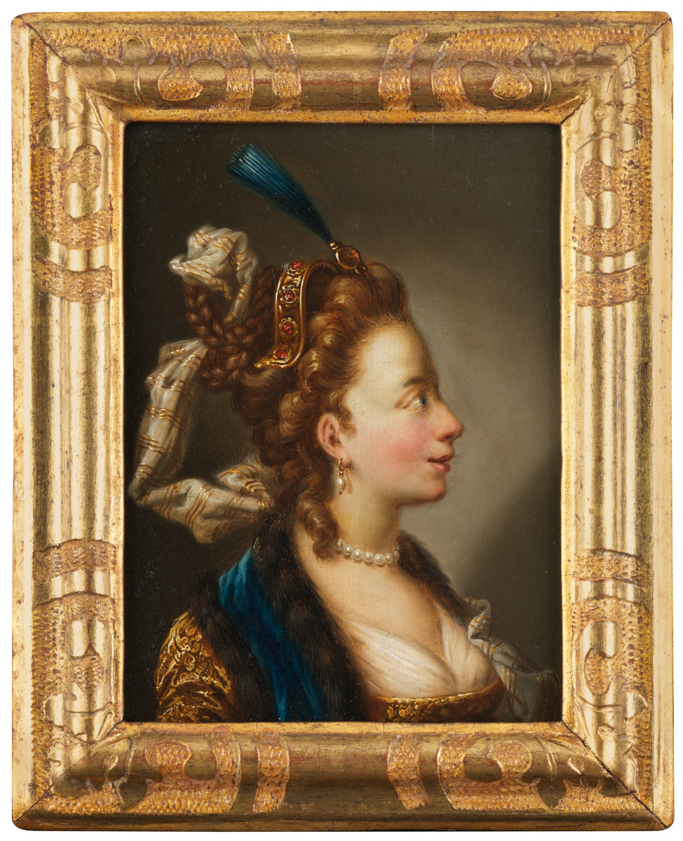 Portrait d’une princesse orientale – Entourage de Rembrandt H. van Rijn (1606 – 1669)