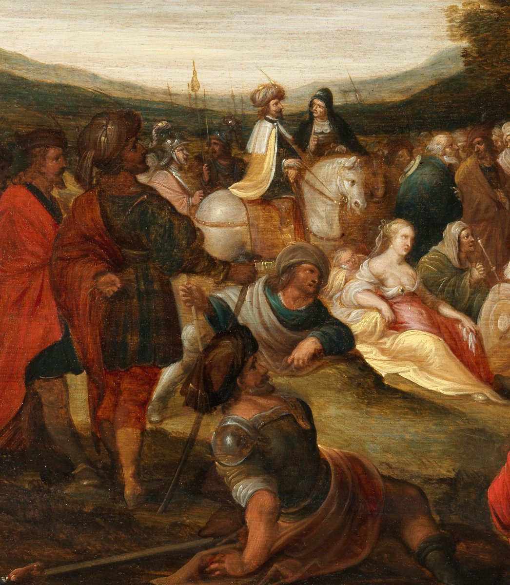 La Prédication de Saint Jean-Baptiste – Atelier de Frans II Francken (1581 – 1641)-photo-4