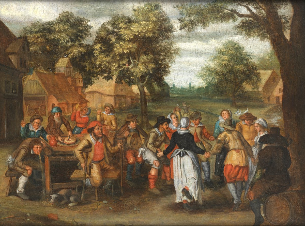 Peasant Revelry - Circle Of Marten Van Cleve (1527 – 1577/81)-photo-2