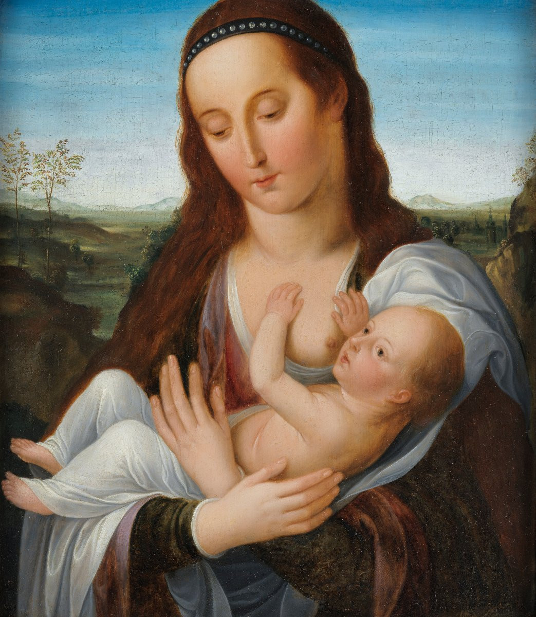 Maria Lactans. Bruges School Around 1600-photo-2