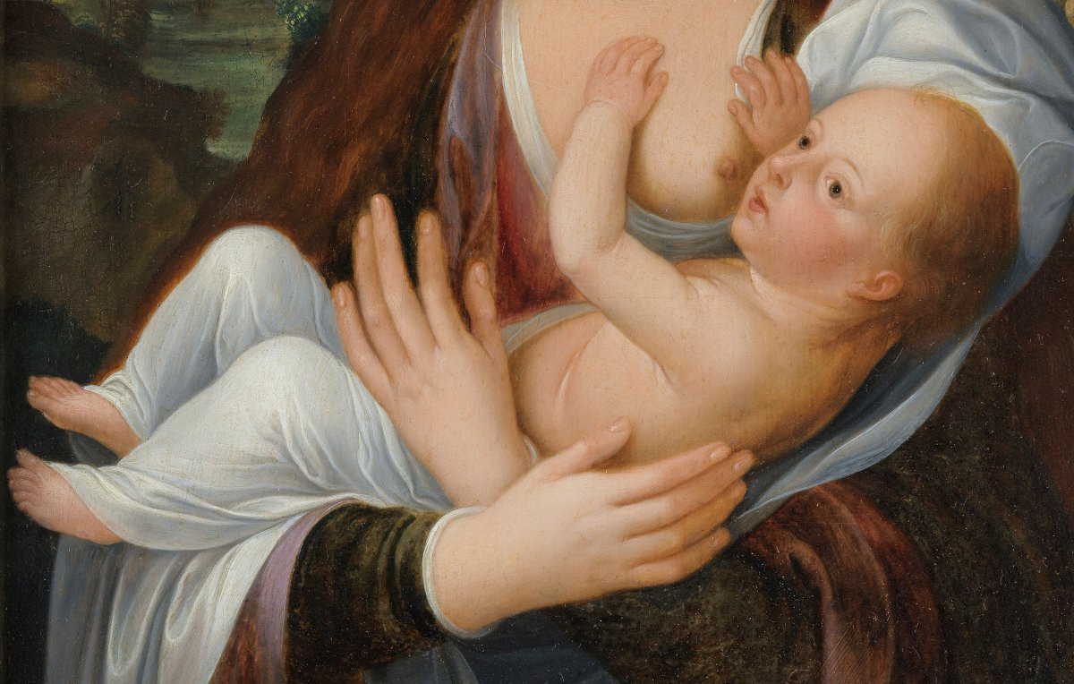 Maria Lactans. Bruges School Around 1600-photo-3