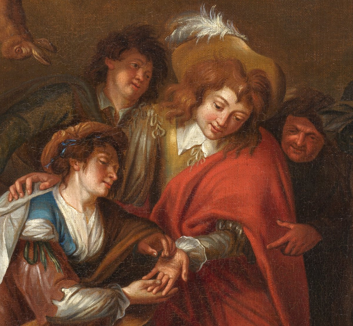 The Fortune Teller – Attributed To Simon De Vos Circa 1640-photo-3