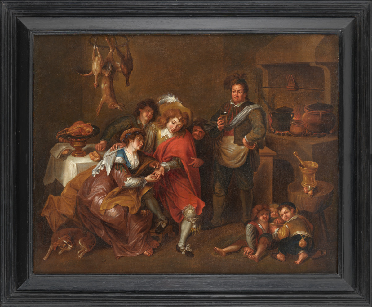 The Fortune Teller – Attributed To Simon De Vos Circa 1640