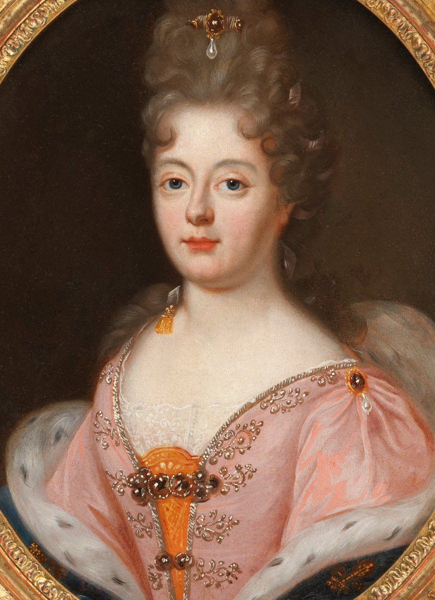 Portrait de princesse – école française du XVIIe siècle-photo-2