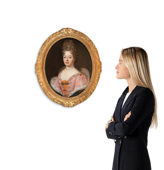 Portrait de princesse – école française du XVIIe siècle-photo-3