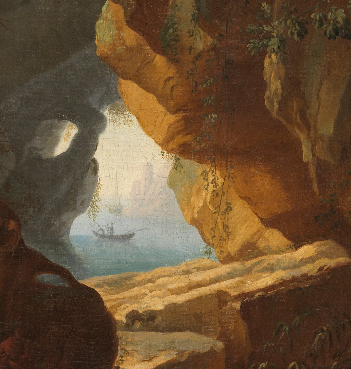 Pêcheurs à l’abri des falaises – Claude Joseph Vernet (1714 – 1789)-photo-1