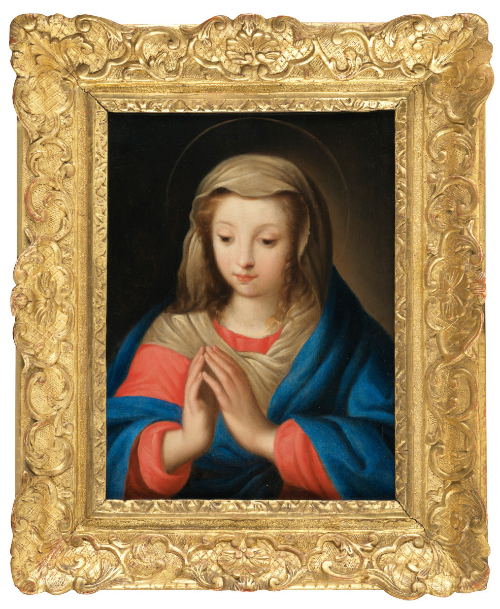 Virgin In Prayer – Italian School, Marche Region, 17th Century