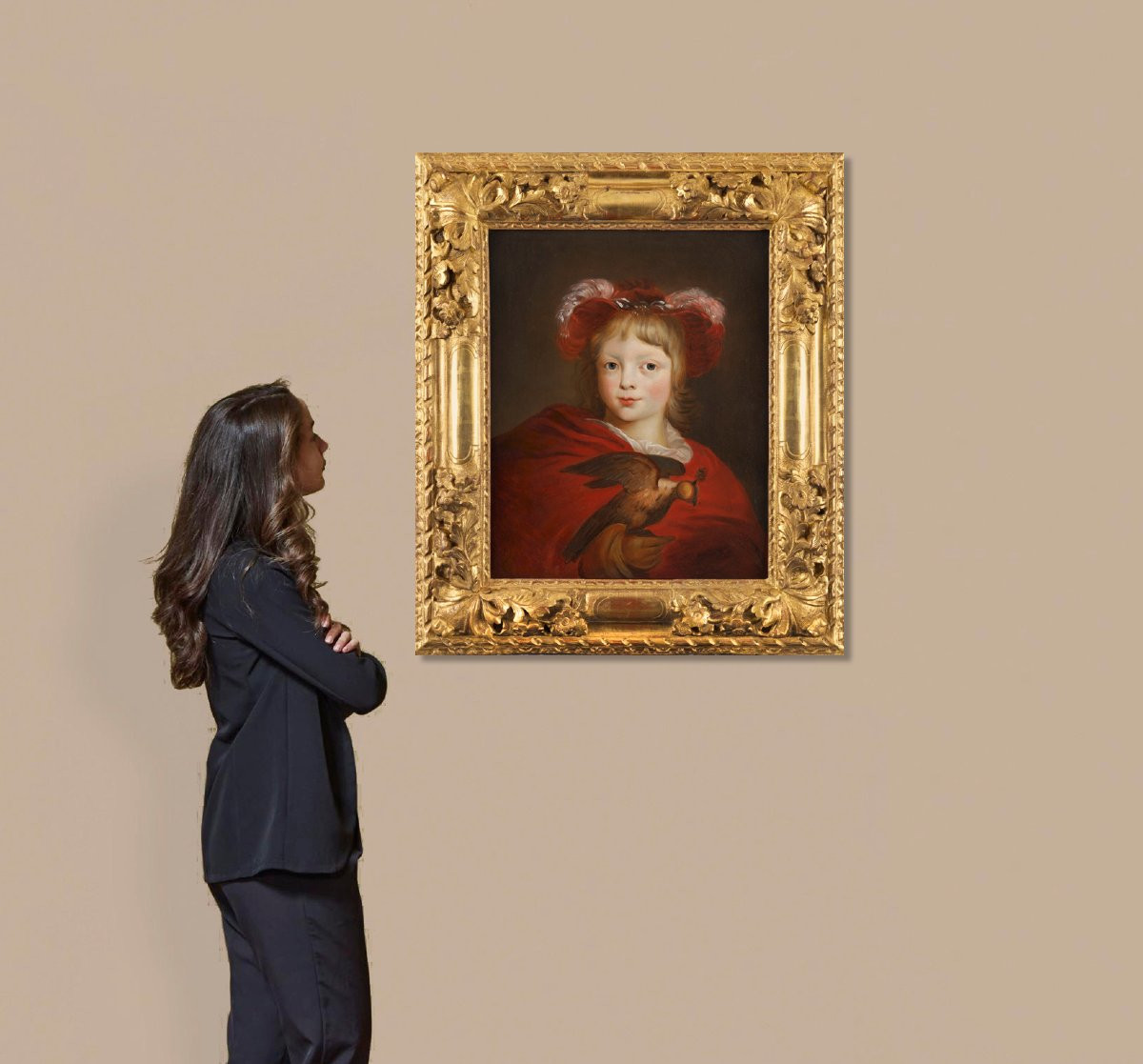 Young Prince With A Falcon. 17th-century Dutch School-photo-4