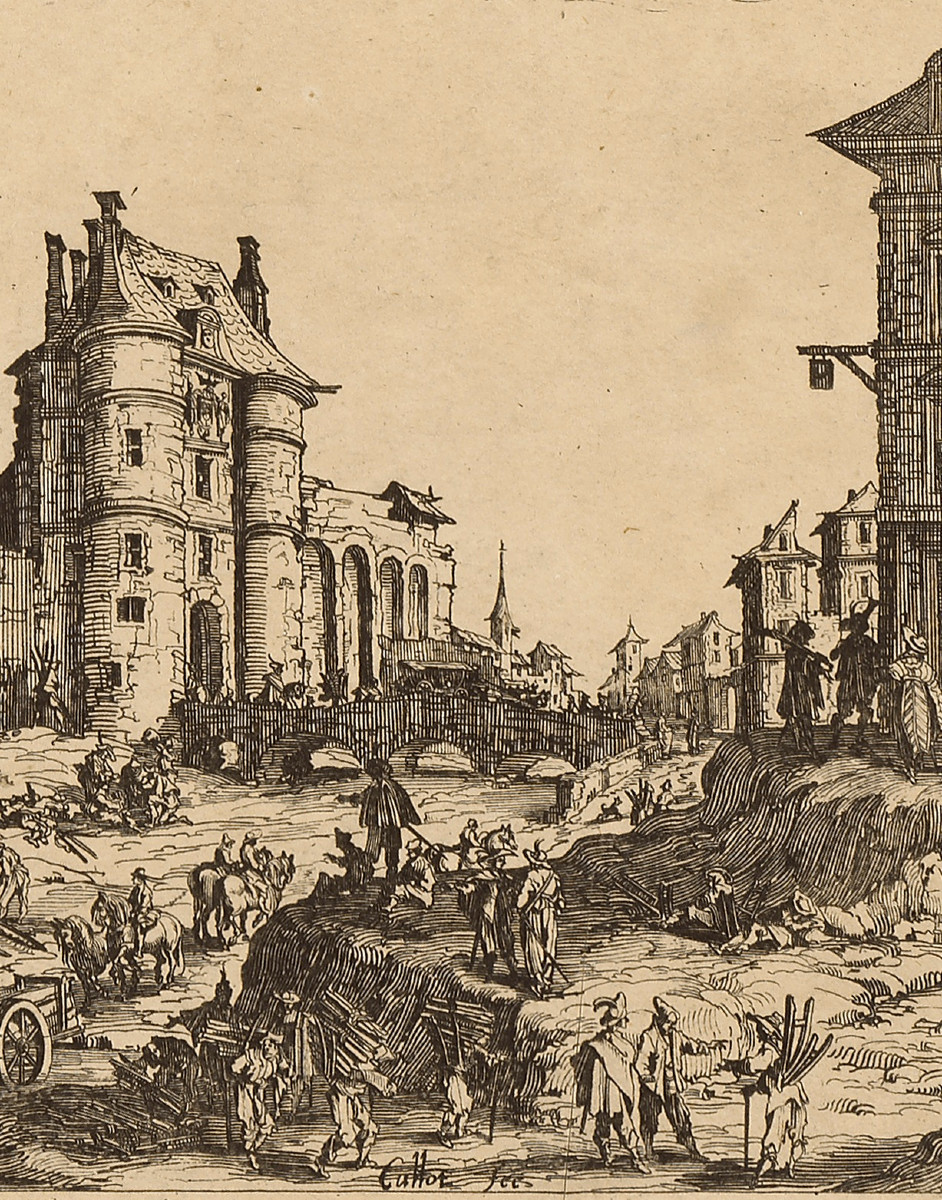 Vue du Pont Neuf et de la Tour de Nesle, Jacques Callot (Nancy, 1592 – 1635)-photo-1