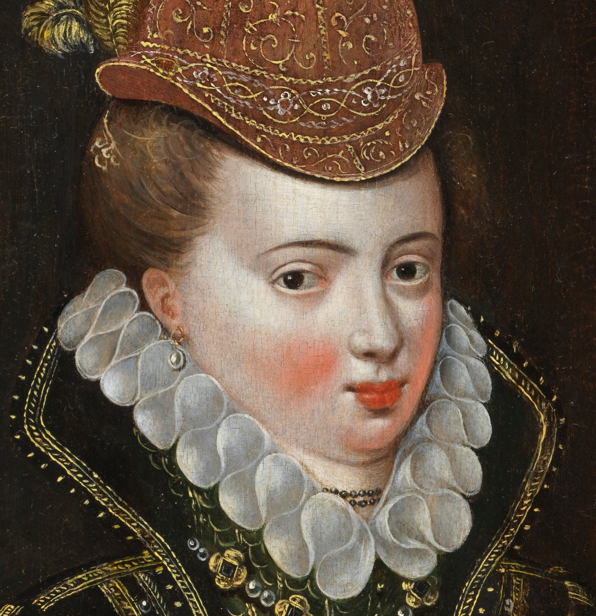 Portrait Of A Lady, French School Circa 1580-photo-3
